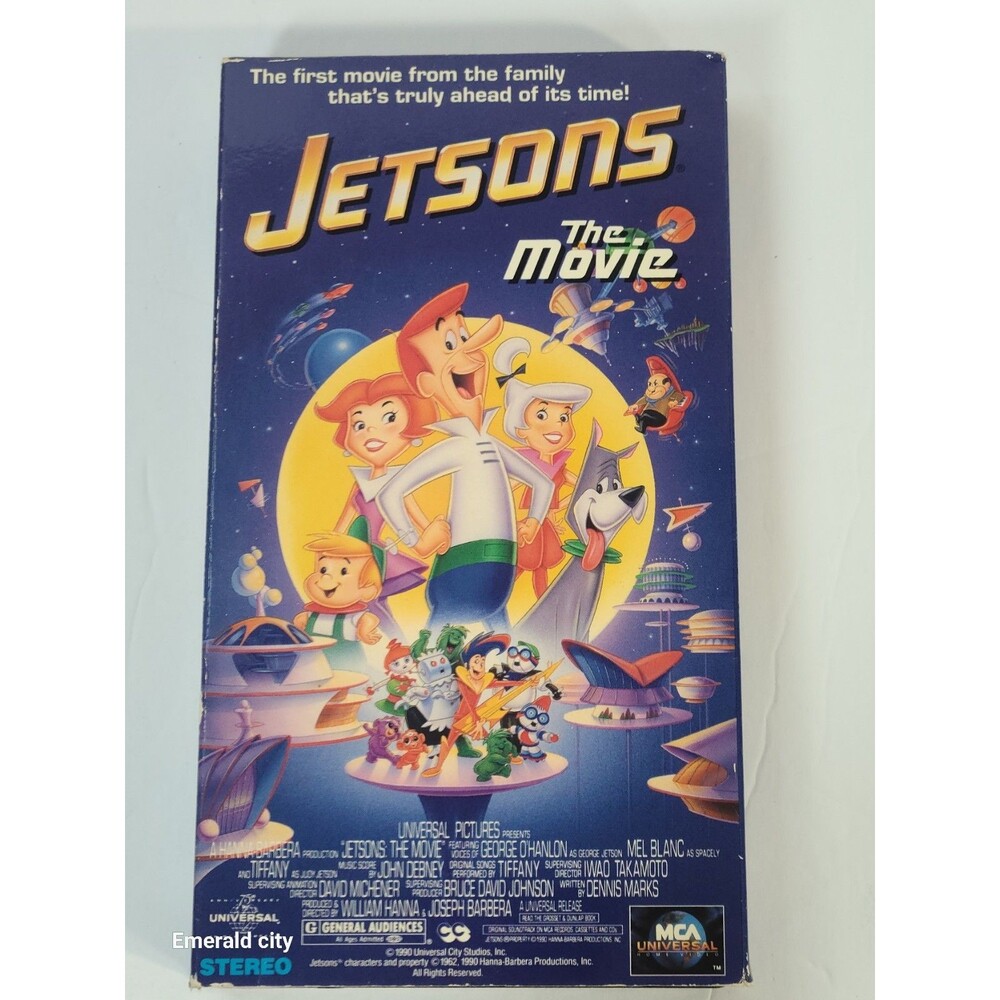 Vtg Jetsons The Movie VHS 1990 Cartoon Tiffany As Judy Jetson / Musical